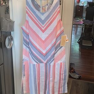 Copper a key‎ back tie dress. NWT. Retail 48